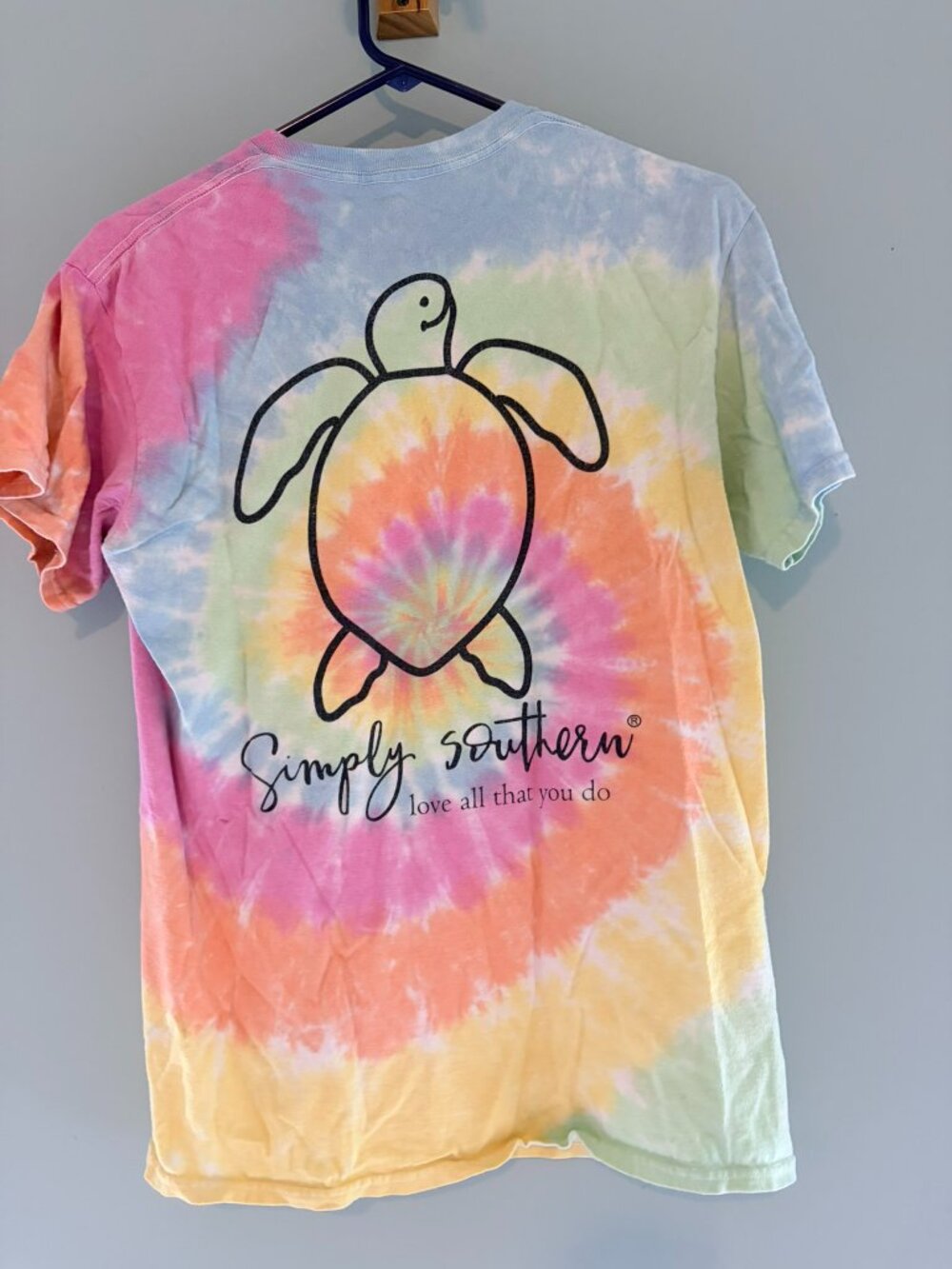 Simply Southern Tie-Dye Turtle Tee Medium